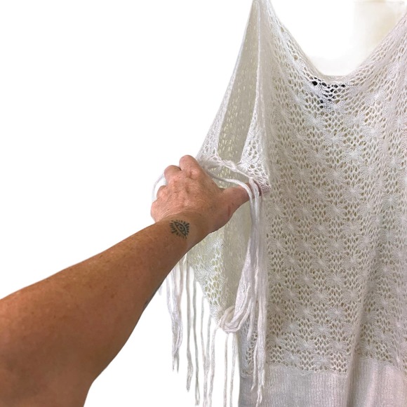 Vintage Arden B Crochet Cold Shoulder Top Size Large - Picture 7 of 10